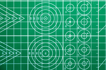 Geometric figures, lines and numbers