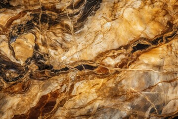 With a brown marble design and an onyx design, the surface is finished in natural marble. Generative AI