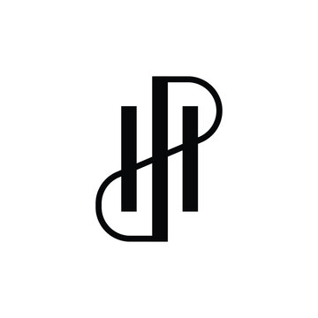 PH or HP Monogram Logo Design
