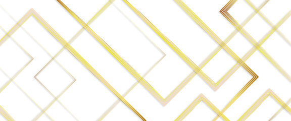 Abstract golden luxury backgrounds with light effected geometric graphic elements with beautiful and modern gradient color shiny technology concept geometric background.