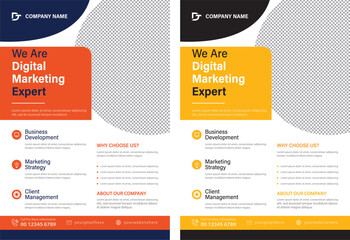 Obraz premium Vector corporate business flyer template 