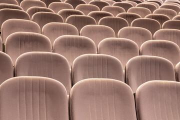 empty cinema or theater seats