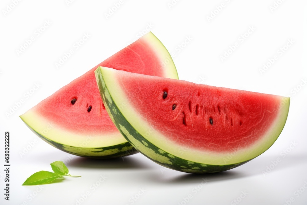 Poster appetizing watermelon on a light background. background with selective focus and copy space