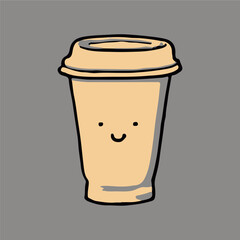 cute cartoon coffee cup