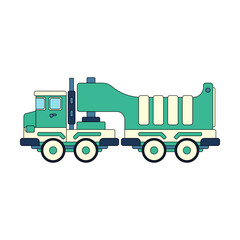 Color vector icon with toys car, truck. Engaging and interactive toys that spark creativity and imagination. Designed for kids. Encourage playtime and ignite the joy of discovery with children's toys.