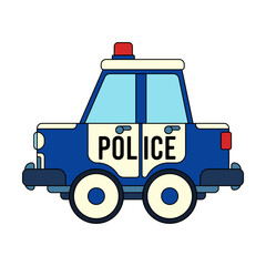 Color vector icon with toys car. Engaging and interactive toys that spark creativity and imagination. Designed for kids. Encourage playtime and ignite the joy of discovery with popular children's toys