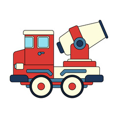 Color vector icon with toys car, truck. Engaging and interactive toys that spark creativity and imagination. Designed for kids. Encourage playtime and ignite the joy of discovery with children's toys.