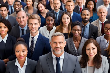 Fototapeta premium portraits of diverse business people of different ethnicities and age groups