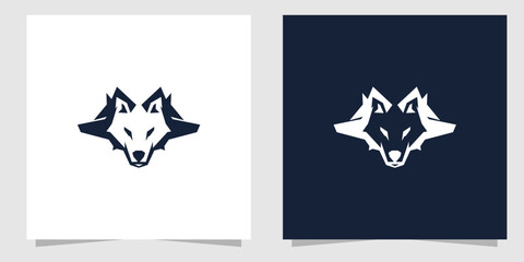 three wolf logo design