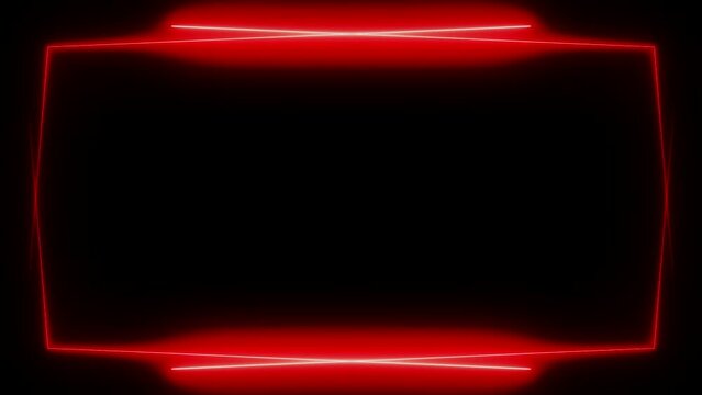 3D red light bubbles, stripes on black background.