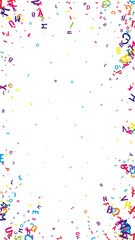 School notebook cover. Colorful childish floating