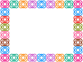 Border graphics for cover design, certificate design, project work, presentation, portrait frame, student record book, etc.