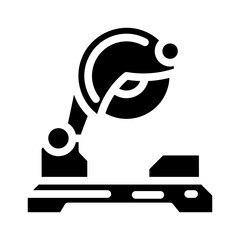 cutting tool manufacturing engineer glyph icon vector. cutting tool manufacturing engineer sign. isolated symbol illustration
