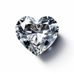Fototapeta premium Heart Shape Diamond Big and Beautiful Jewel Exquisite and Stunning Gemstone for Elegance and Luxury