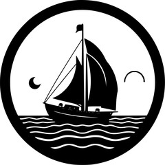 Nautical - High Quality Vector Logo - Vector illustration ideal for T-shirt graphic