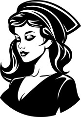 Nurse - High Quality Vector Logo - Vector illustration ideal for T-shirt graphic
