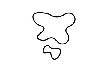 Fototapeta premium Paint Splatter icon. icon related to painting. line icon style. Simple vector design editable