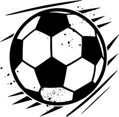 Football | Black and White Vector illustration