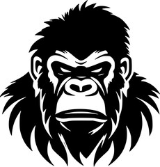 Gorilla | Minimalist and Simple Silhouette - Vector illustration