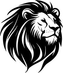 Fototapeta premium Lion | Minimalist and Simple Silhouette - Vector illustration
