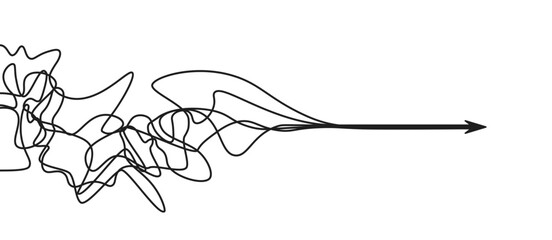 Black merging arrows image. Clipart image