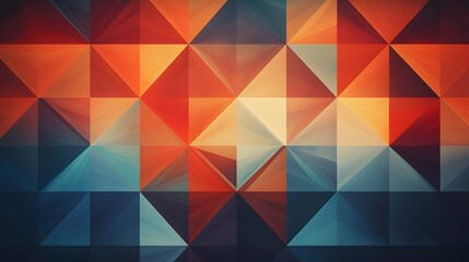 modern abstract background design with layers of textured white transparent material in triangle diamond and squares shapes in random geometric pattern.