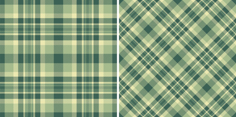 Seamless background texture of plaid pattern check with a tartan vector textile fabric.