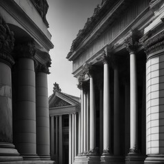 Obraz premium Elegance of the Past: Exploring Geometric Designs in Historic Architecture