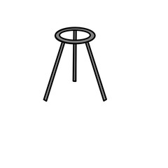 Bunsen Tripod Science Illustration Drawing Educational
