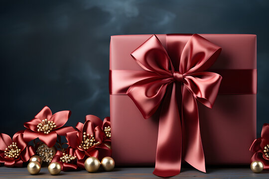  red ribbin bow on a white background