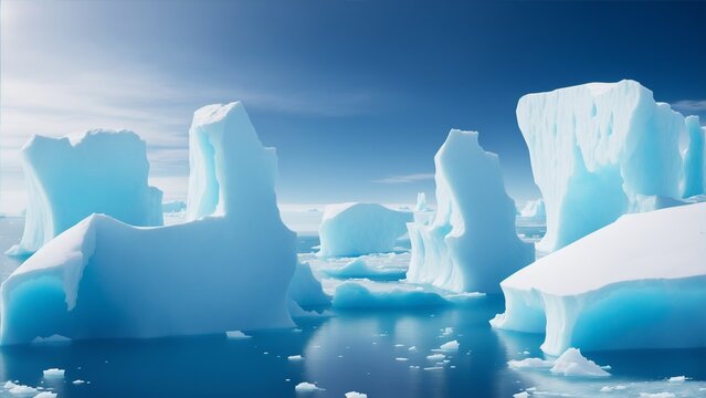  Icebergs in the Arctic
