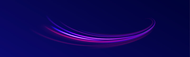 Concept of leading in business, Hi tech products, warp speed wormhole science vector design.	Illustration of light ray, stripe line with blue light, speed motion background. Futuristic dynamic motion.