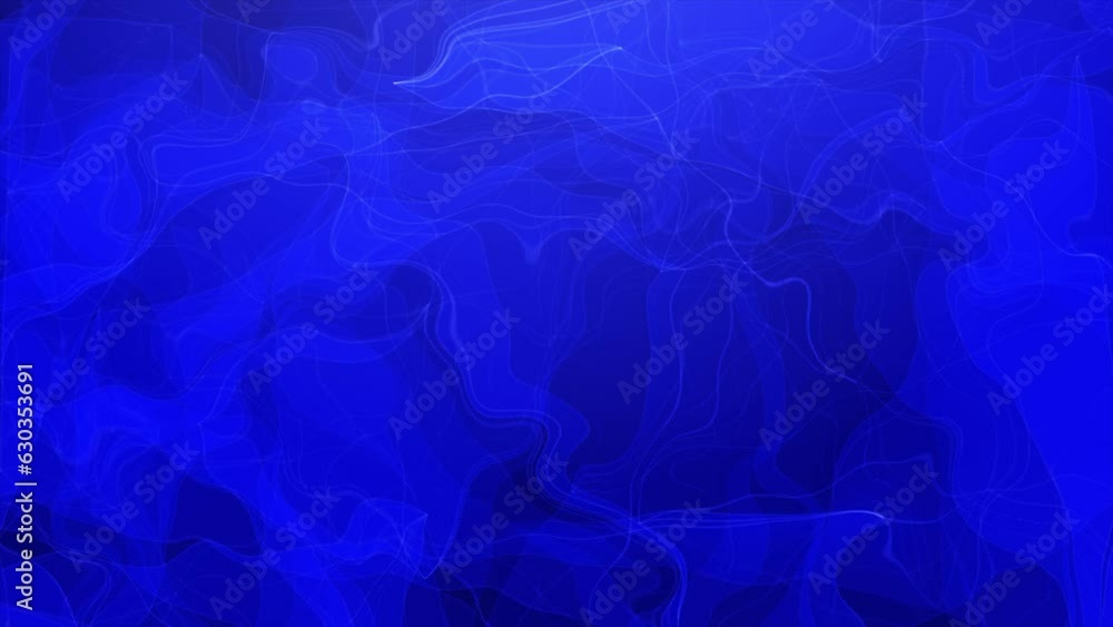 Poster blue-colored abstract distorted pattern background. 3d rendering of an abstract fractal light backgr