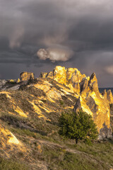 Rock formation, Uchisar, Göreme National Park, Cappadocia, Turkey, Unesco World Heritage Site