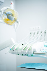 equipment in dental clinic. dental clinic