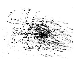 black and white ink splash