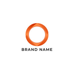 ABSTRACT ILLUSTRATION CIRCLE GRADIENT COLOR, TECH LOGO ICON MODERN SIMPLE TEMPLATE DESIGN VECTOR