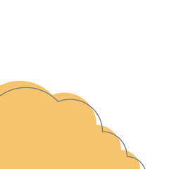 Corner Bubble with Line Element