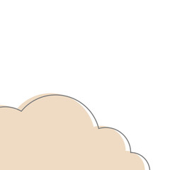 Corner Bubble with Line Element