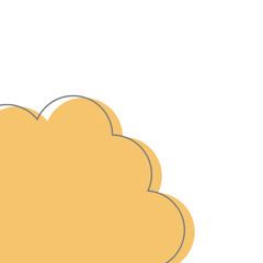 Corner Bubble with Line Element