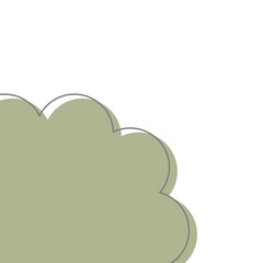 Corner Bubble with Line Element