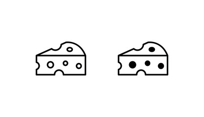 Cheese icon design with white background stock illustration