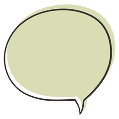 Speech bubble element design for digital media, websites, templates, and more.