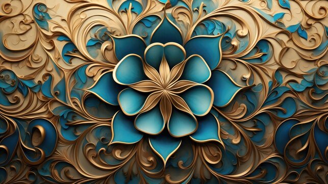Fototapeta Luxury abstract modern and creative background, Generative AI.
