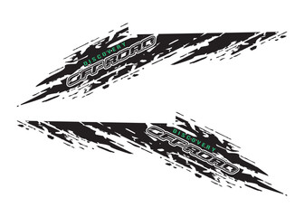 Wrap Design For Car vectors. car stickers stripes. mud splash abstract template