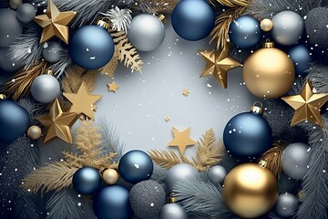 Christmas Background with Copyspace made with generative AI