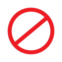 Do not enter icon on a white background