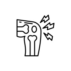 Joint Pain icon in vector. Illustration