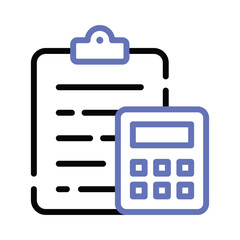Financial plan icon in modern style, business accounting vector