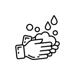 Wash Hand icon in vector. Illustration